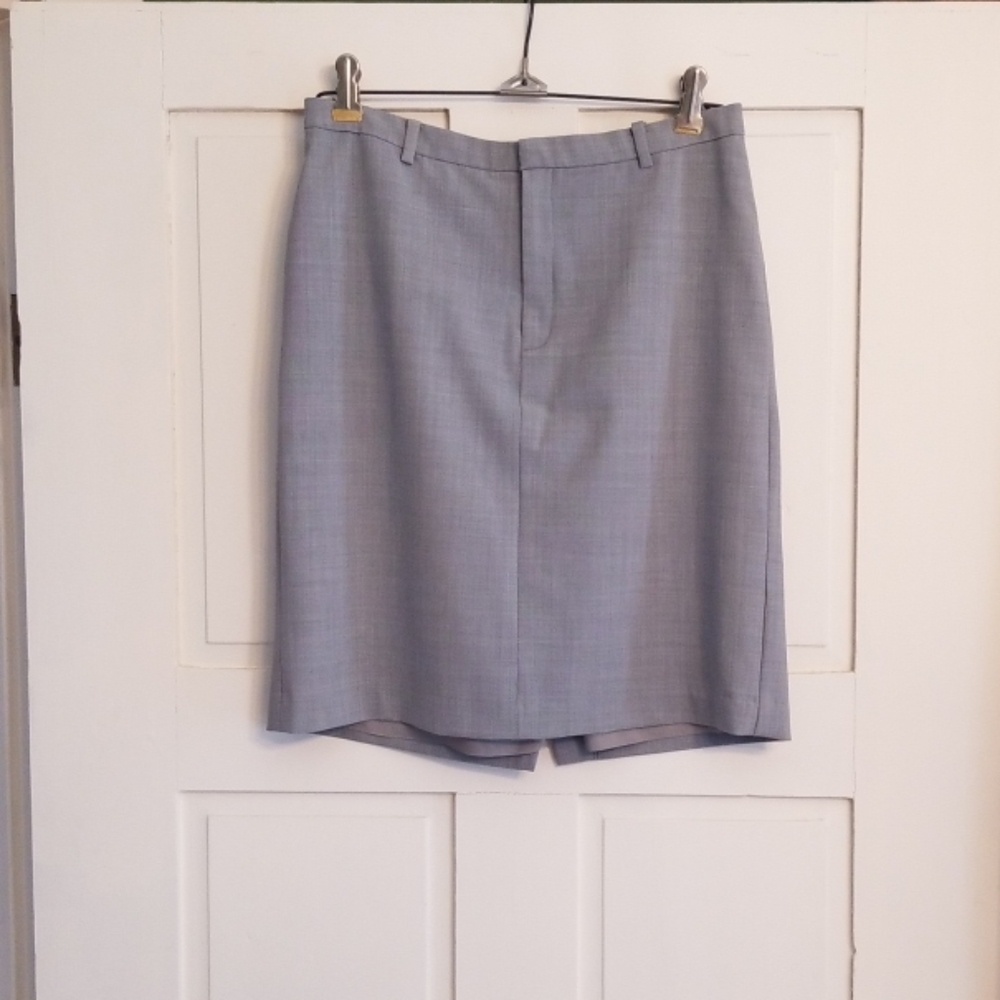 GAP 90s Y2K Vintage Grey Stretch Pencil Skirt
